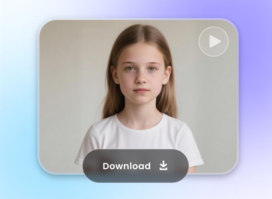 Step 3 download the AI generated age progression video