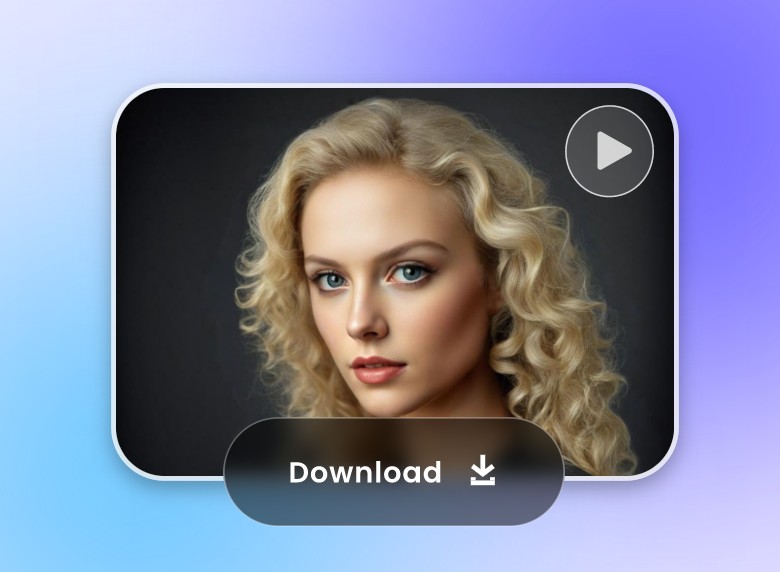 Step 3 download the AI generated curly hair or keep editing