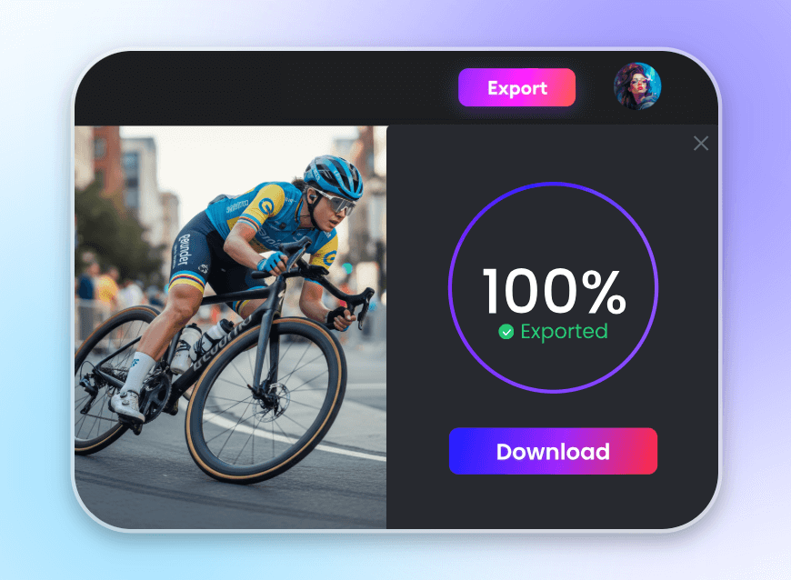 Step 3 download the interpolated video in high quality