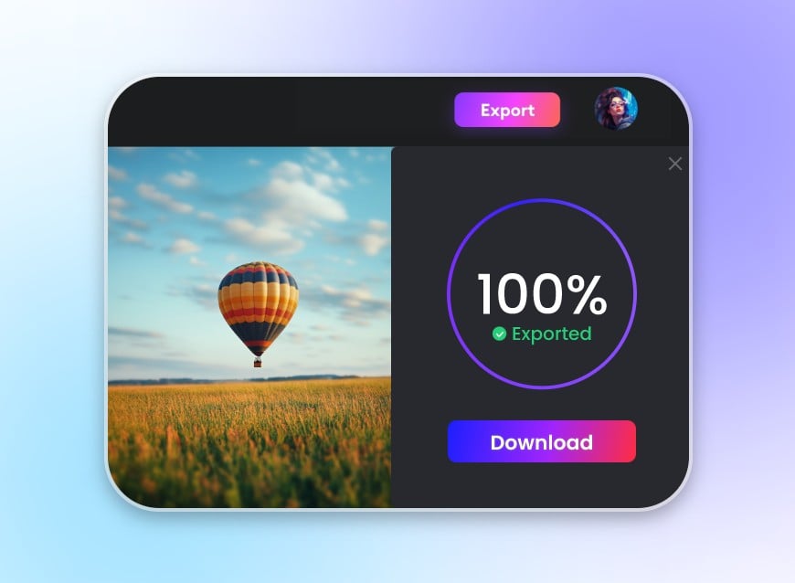Step 3 download your AI HD image for free