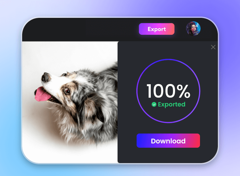 Step 3 download your ai generated tiktok video in one click