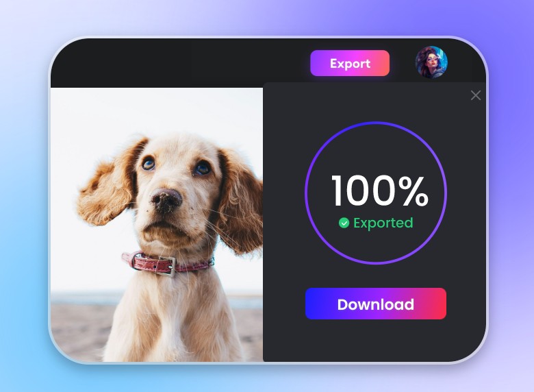 Step 3 export the clipped or cropped video from Clipfly