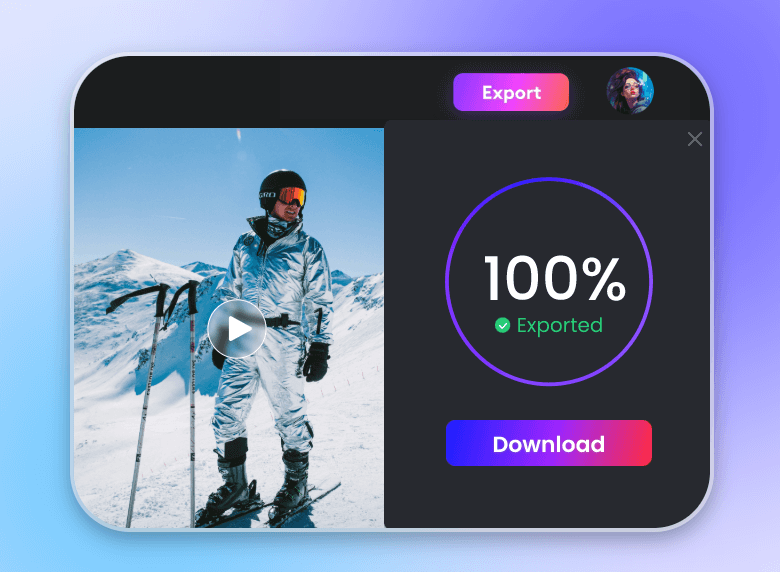 Step 3 for clipfly reel maker preview and download