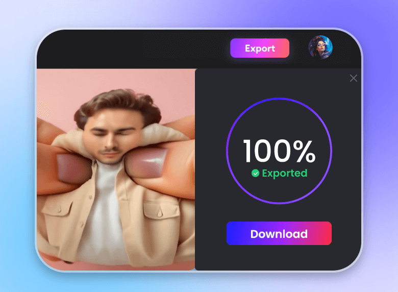 Step 3 generate and download the video