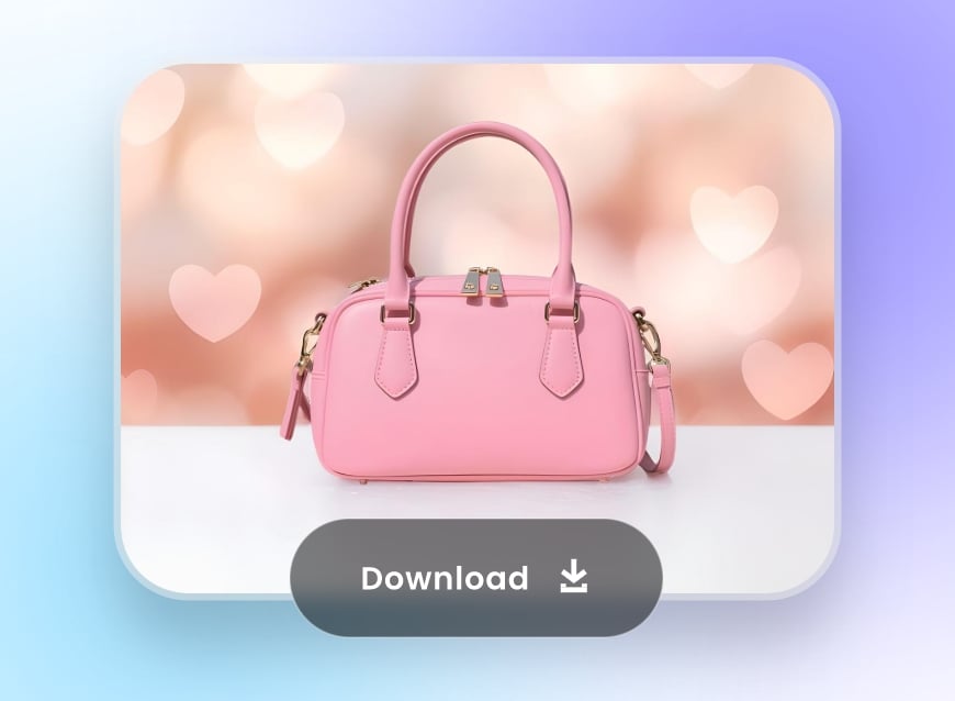 Step 4 download the background changed photo to your device in HD