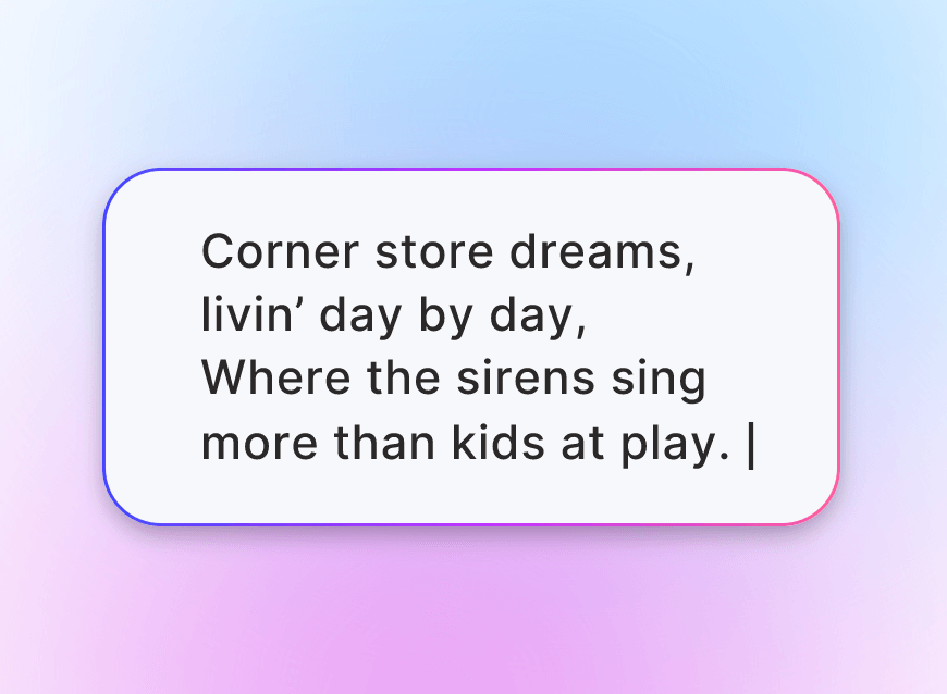 Schritt 1 Geben Sie Ihren Text ein oder lassen Sie ihn von der KI generieren