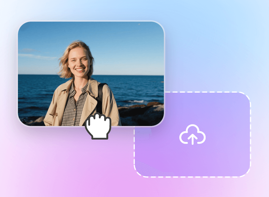 Step one to upload a selfie of your