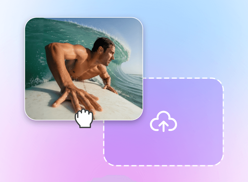 Step one to upload the image