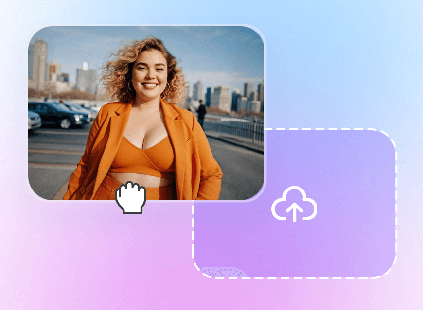 Step one to upload your photo to skinny filter