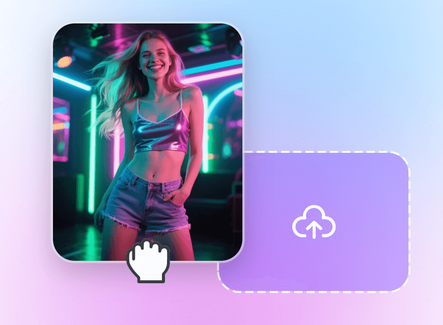 Primeiro passo para enviar sua foto para o gerador de twerk com IA