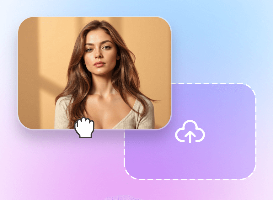 Step one upload a photo of a girl