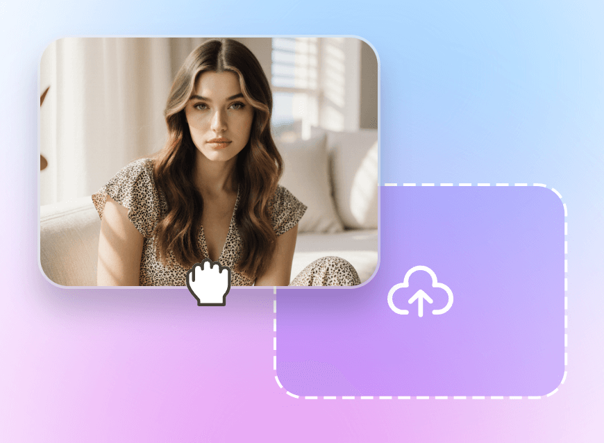 Step one upload a picture of a beautiful woman