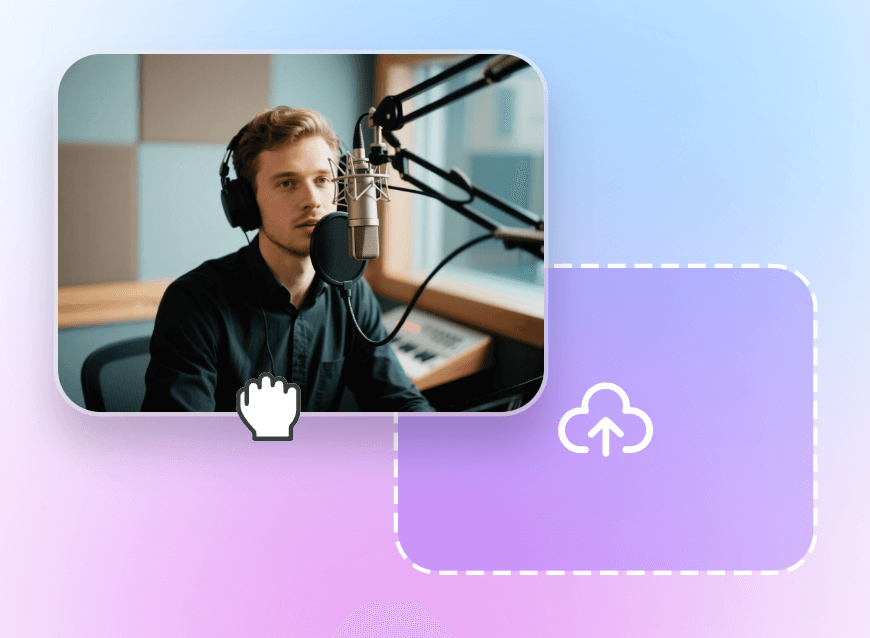 étape 1 téléverser une vidéo de podcast