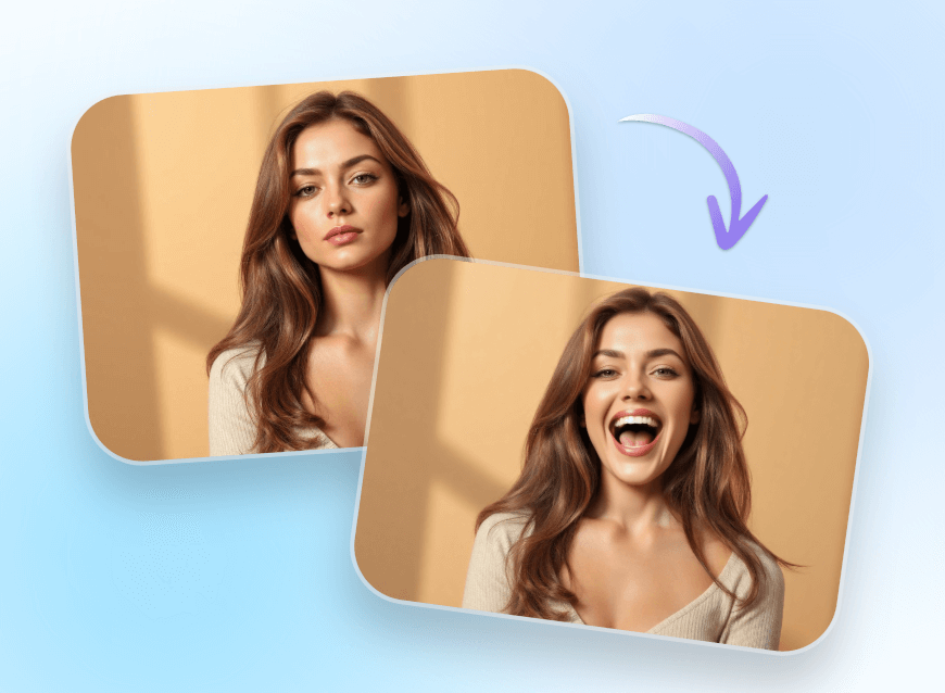 Step three click generate to make the photo sing