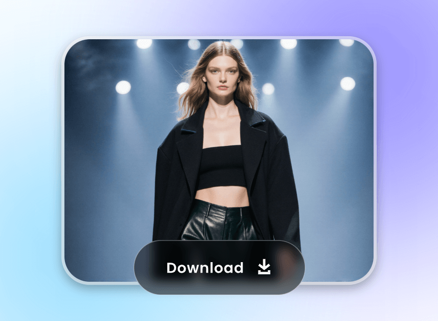 Step three download the photo without watermark edited with clipfly ai