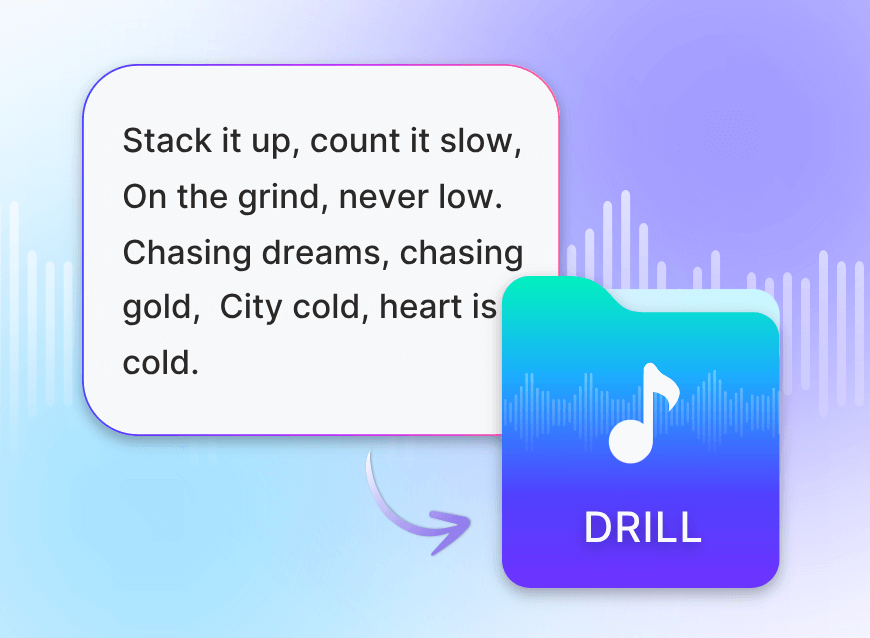 Step three to generate and download your song