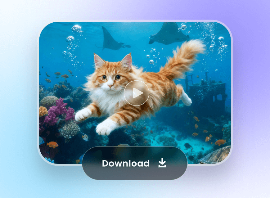 Step three to preview and download the generated video through kling o1