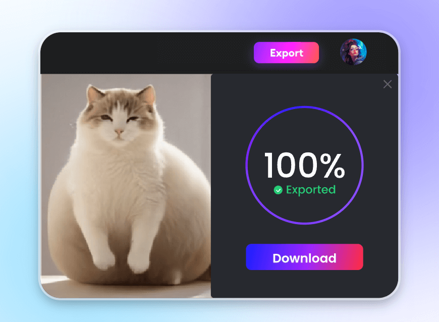 Step three wait for seconds and the generated video will be ready