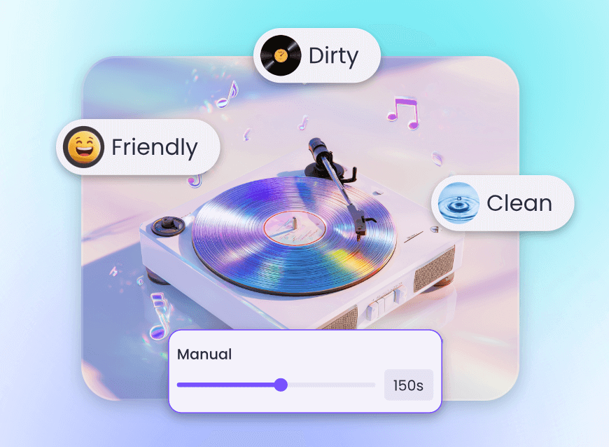 Step two customize the style and duration of the diss track