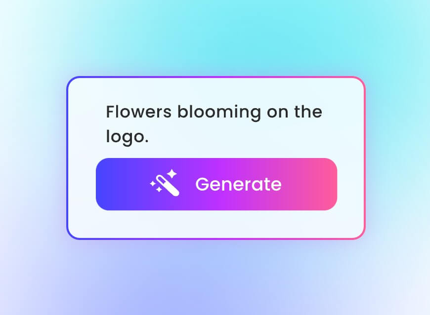 Step two enter text prompts and click the generate button