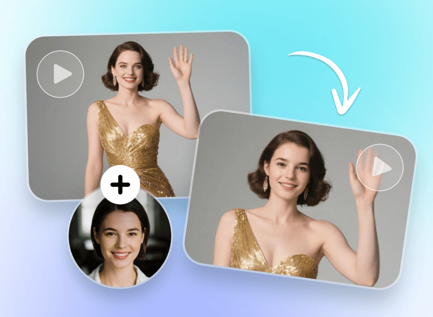 Step two to add the face image that you want to swap face