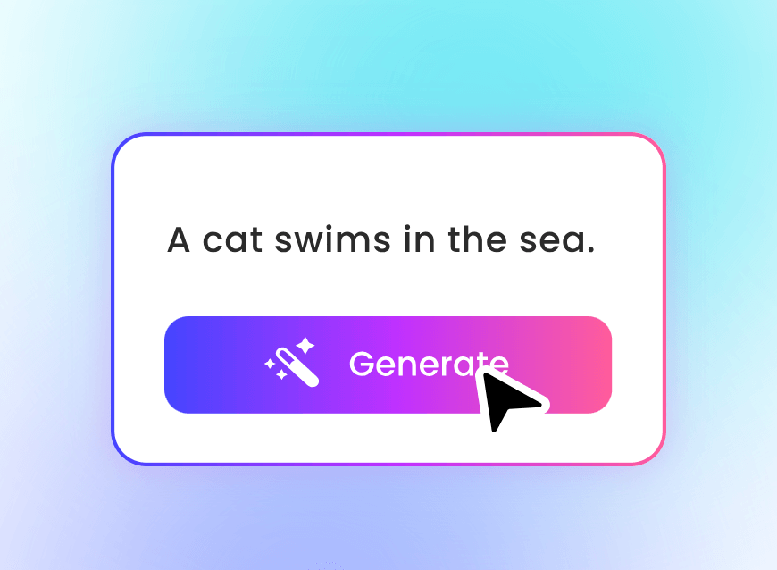Step two to input text prompts for video generation