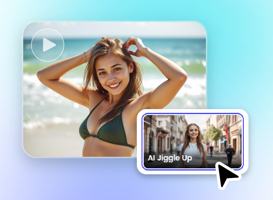 Schritt zwei Wählen Sie den Wackelstil aus und verarbeiten Sie dieses Bild