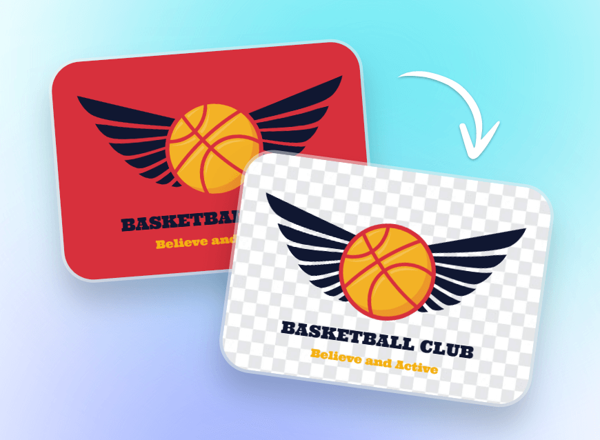 Step two to remove the background logo process