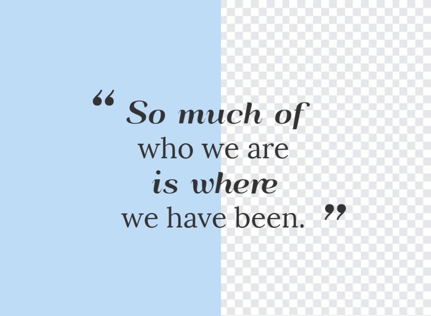 Text PNG maker featuring a phrase