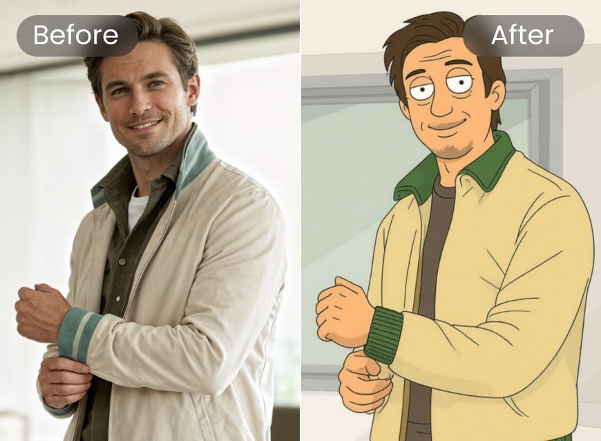 Transfer an image into rick and morty style