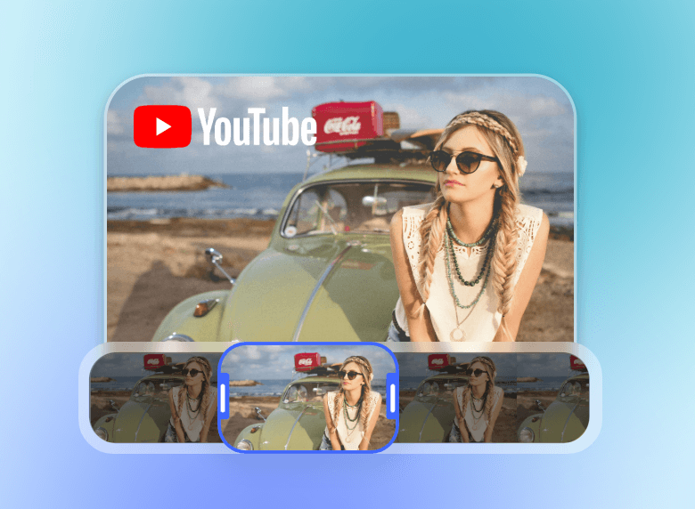 Trim a youtube video in clipfly
