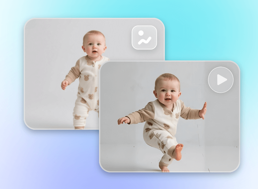將寶寶照片轉換為 AI 寶寶跳舞影片