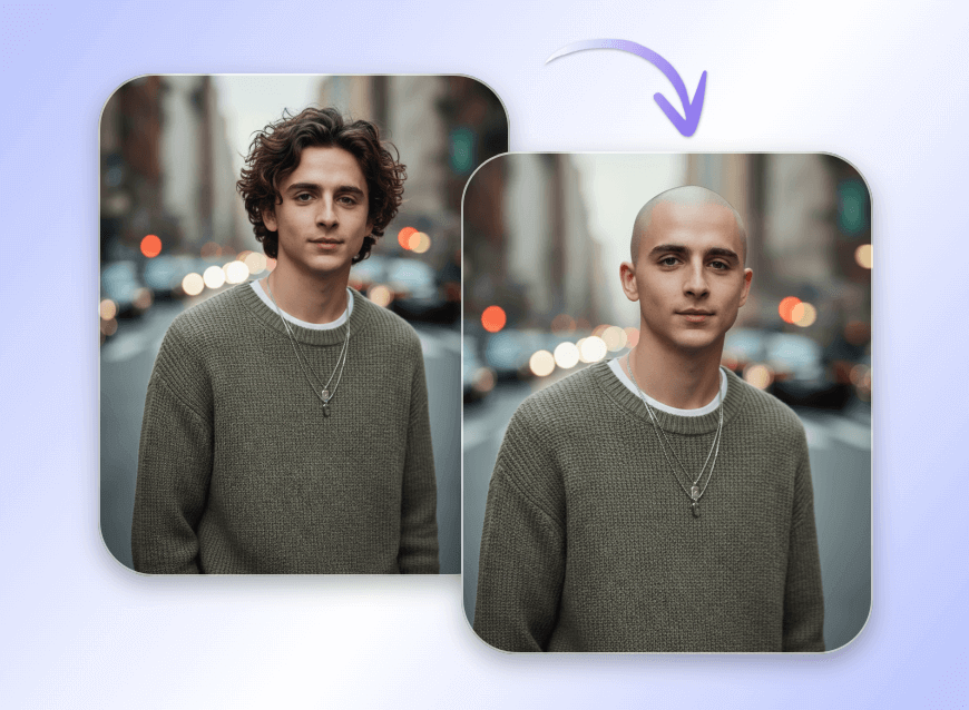 Turn a celebrity bald