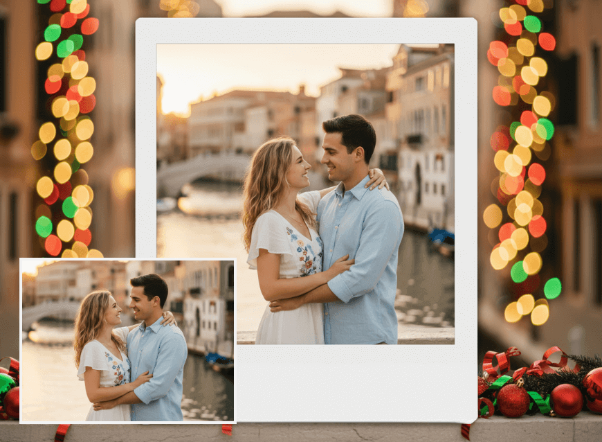 ポラロイド風クリスマス