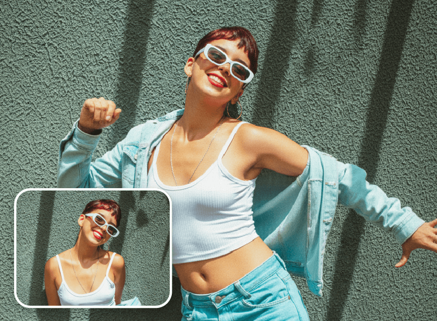 Turn a photo of a cool lady into ai shake it dance video