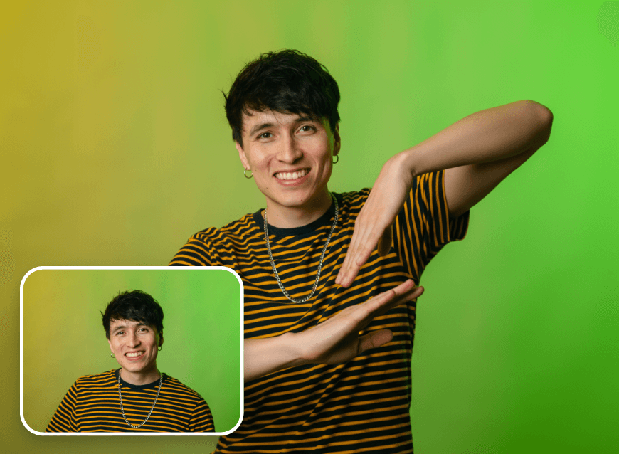 Turn a photo of a man into ai wave dance video