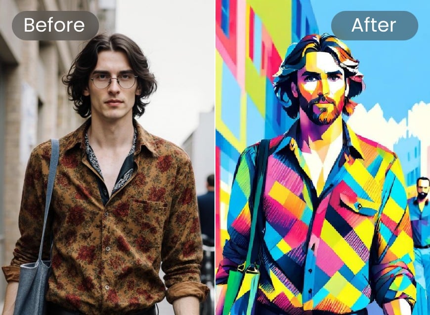 Turn an image into poly art