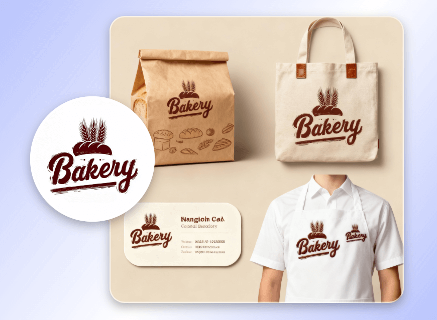 Turn logo into several product mockups with it