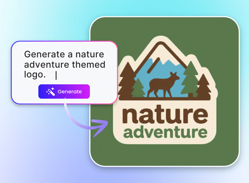 Turn prompts into ai logo in clipfly