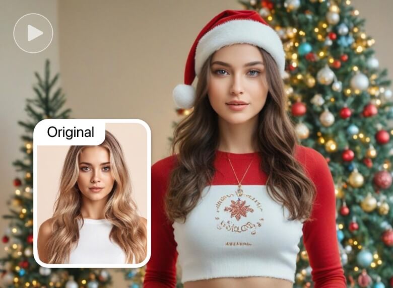 Transforme a sua sefie num vídeo de Pai Natal e desfrute do Natal com o clipfly