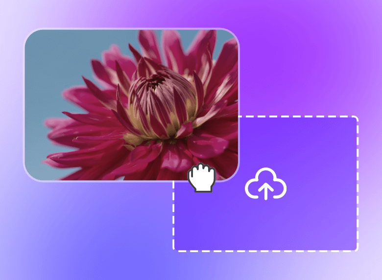 Upload a flower video to clipfly