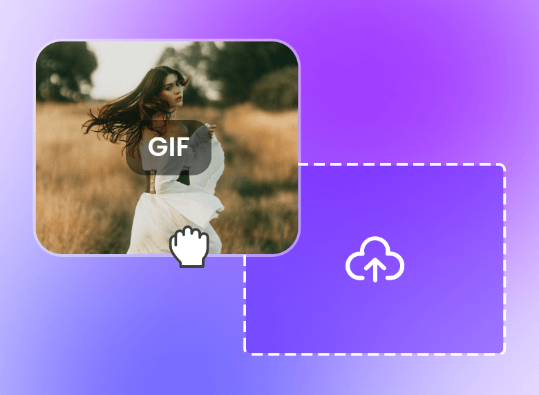 Carregue um gif de uma linda garota no clipfly