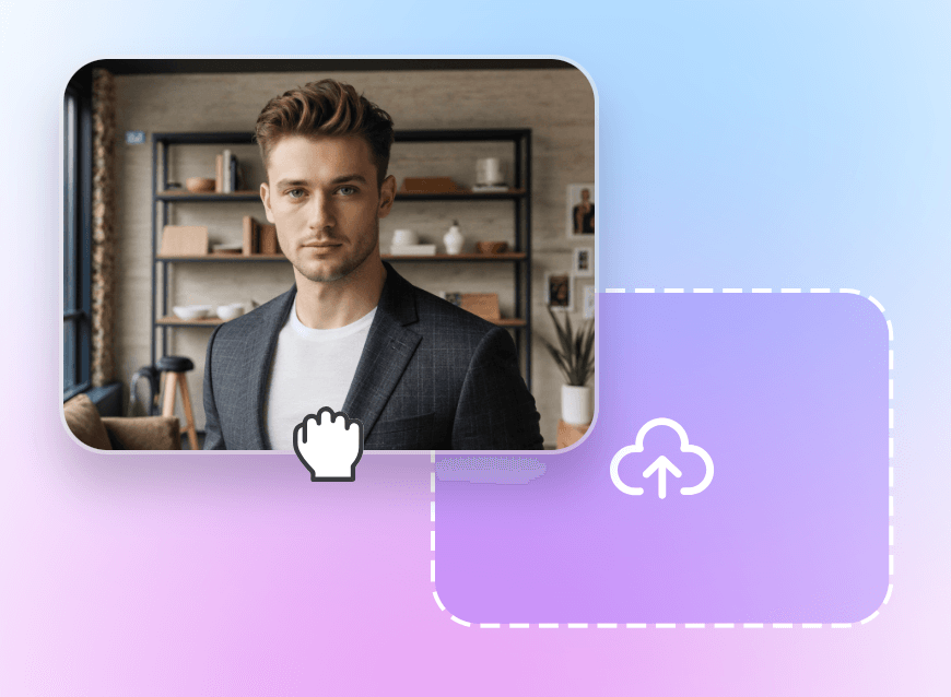 Upload a handsome mans photo to clipfly