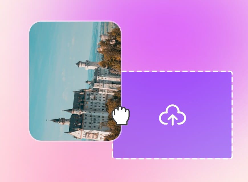 Upload a horizontal video to clipfly