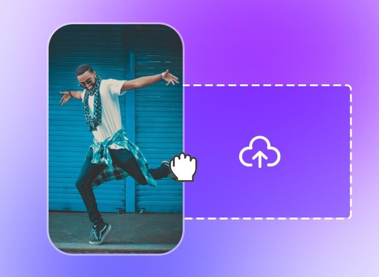 Videos oder Mediendateien im Clipfly TikTok-Video-Editor hochladen