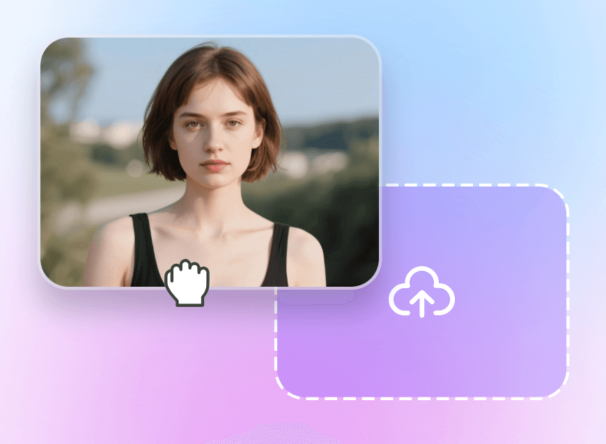 Upload a photo of a short hair woman
