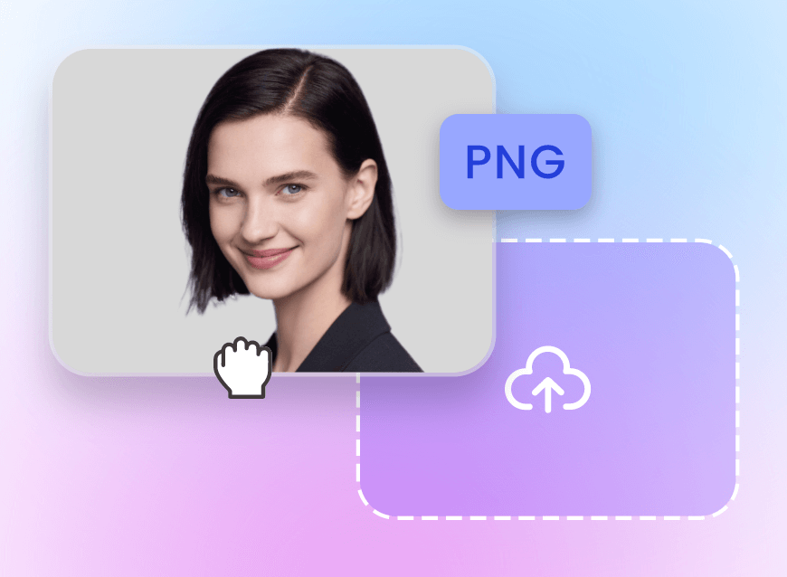 Upload a png photo of a short hair lady to clipfly
