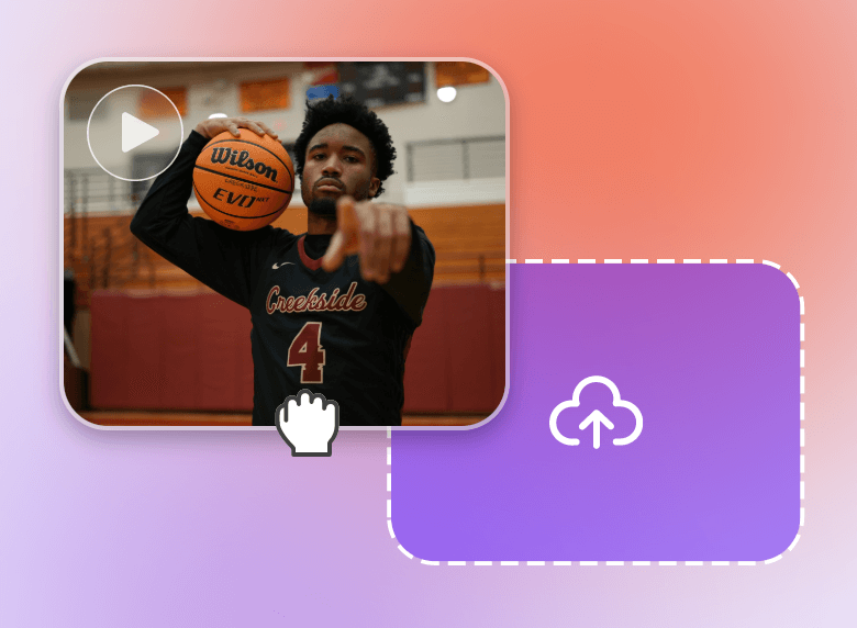 Upload a video of a basketball player