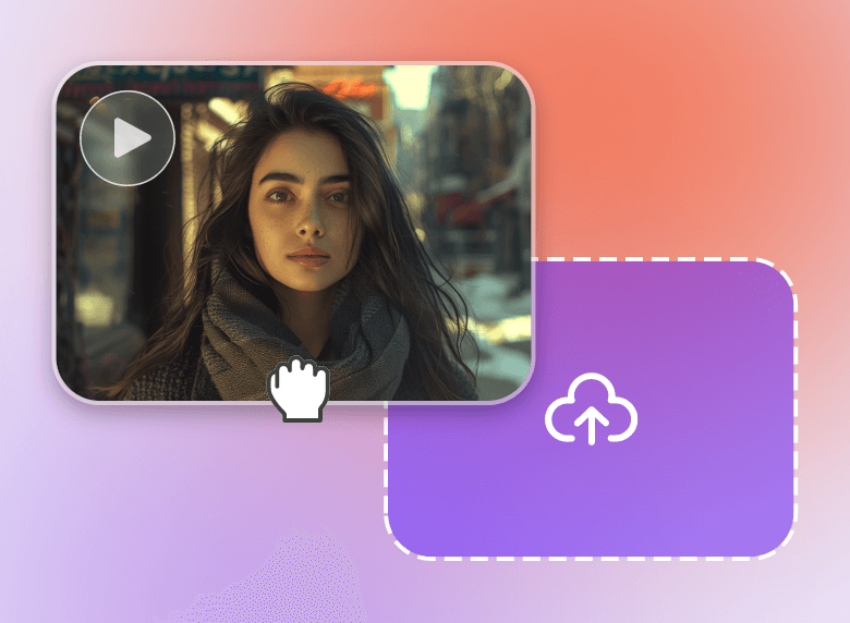 Upload a video of a beautiful girl in clipfly