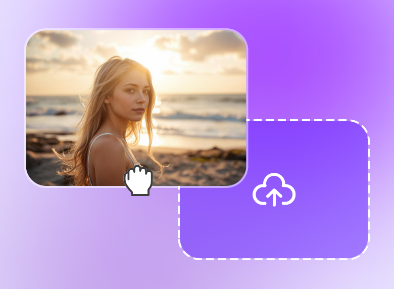 enviar um vídeo de uma mulher para criar um vídeo curto no clipfly